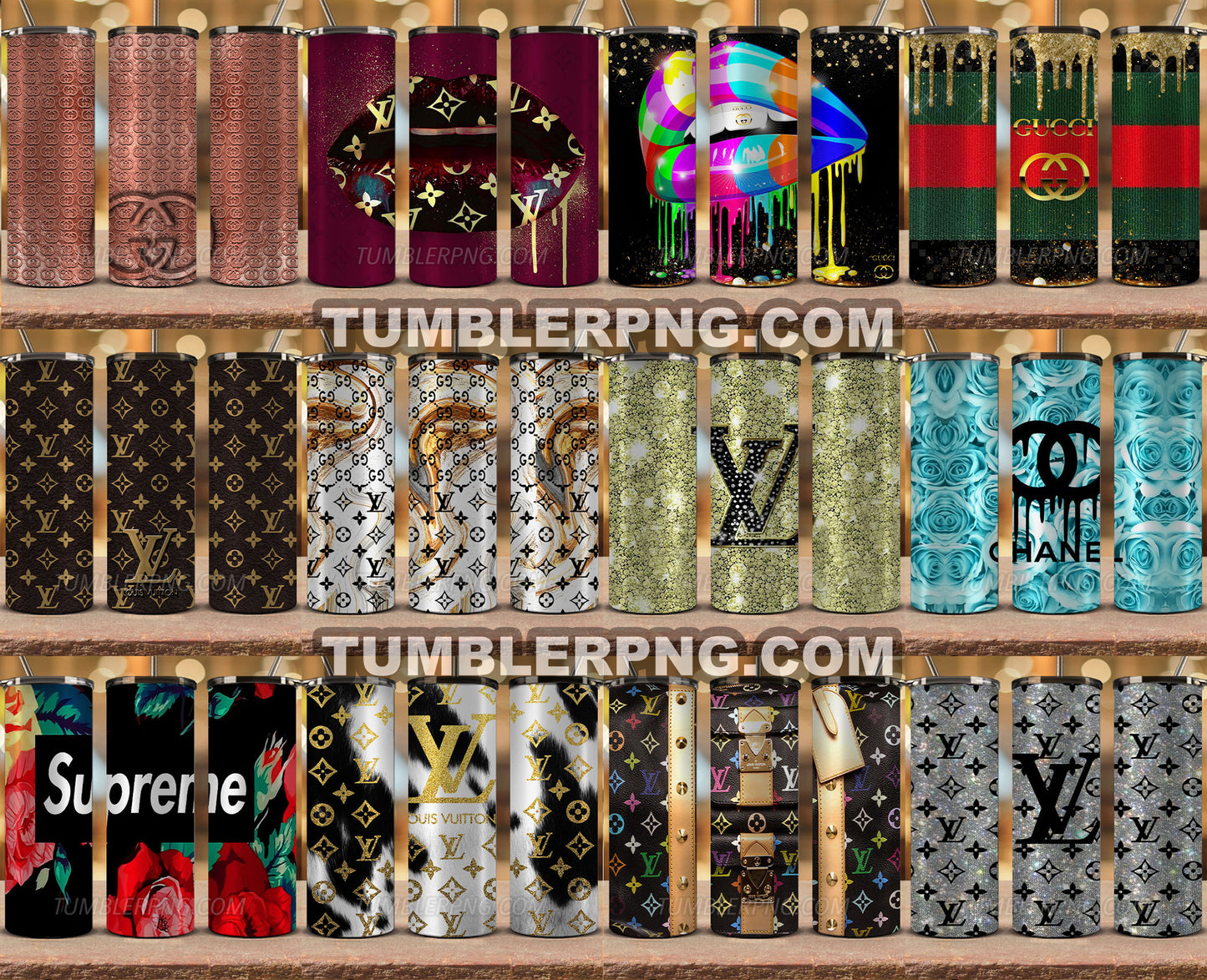 64+ Tumbler Wraps 20 oz, Fashion Luxury Logo Tumbler Wrap Png Bundle, Logo Brand Tumbler , 20oz Skinny , Tumbler Wrap Bundle Designs 186