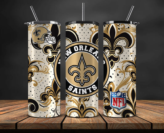 New Orleans Saints Tumbler, Saints Logo Tumbler 20oz ,NFL Season 2023 LUD- 187