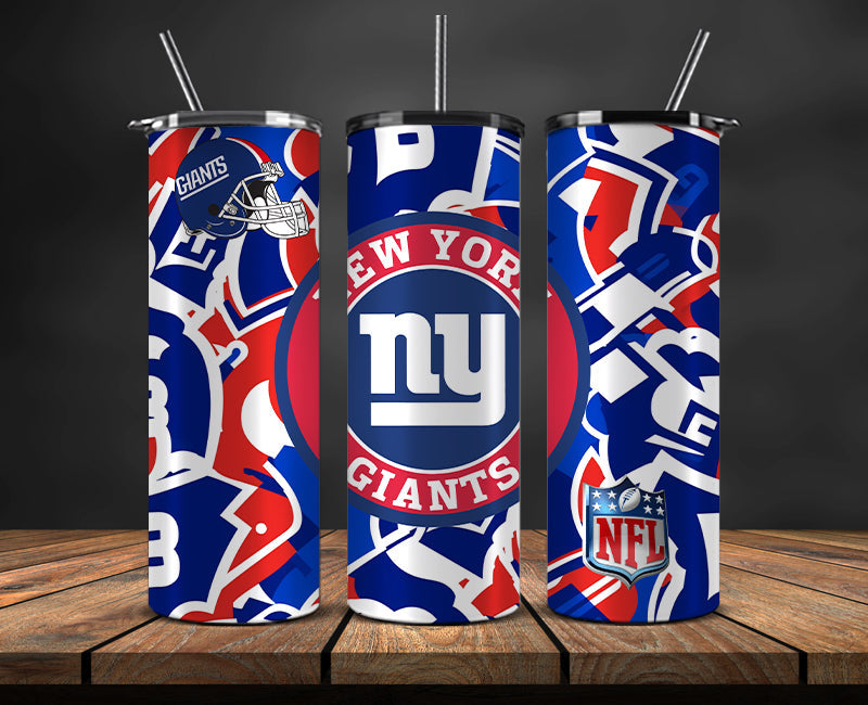 New York Giants Tumbler, NY Giants Logo Tumbler 20oz ,NFL Season 2023 LUD- 188