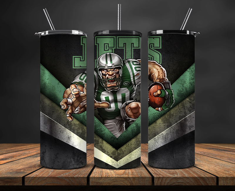 New York Jets Tumbler, NY Jets Logo Tumbler 20oz ,NFL Season 2023 LUF- 18