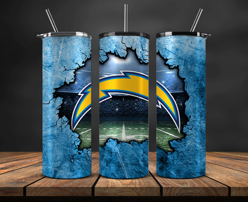 Los Angeles Chargers Tumbler, Chargers Logo Tumbler 20oz ,NFL Football 20oz LUG- 18