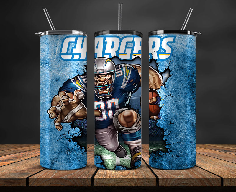 Chargers Logo Tumbler 20oz ,NFL Football 20oz LUG- 18