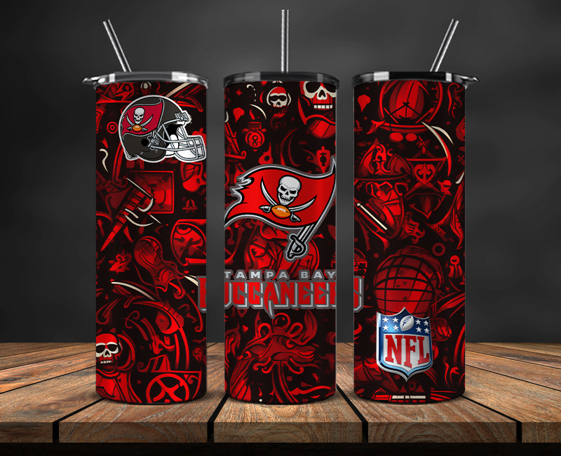 Tampa Bay Buccaneers Tumbler, Buccaneers Logo Tumbler 20oz ,NFL Season 2023 LUD- 196