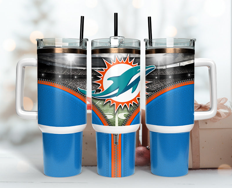 Miami Dolphins 40oz Tumbler,NFL Tumbler 40oz , 40oz Tumbler Sublimation Png , 40oz Tumbler Wrap 52