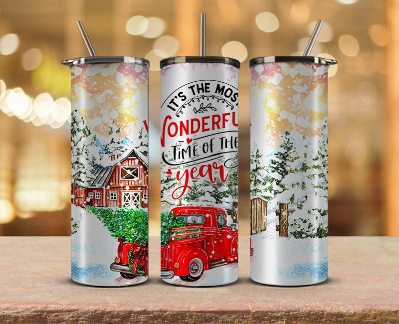 Christmas Tumbler 20oz, NFL Christmas 20oz 19