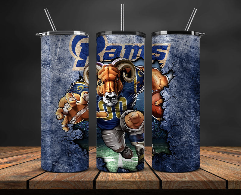 Rams Logo Tumbler 20oz ,NFL Football 20oz LUG- 19