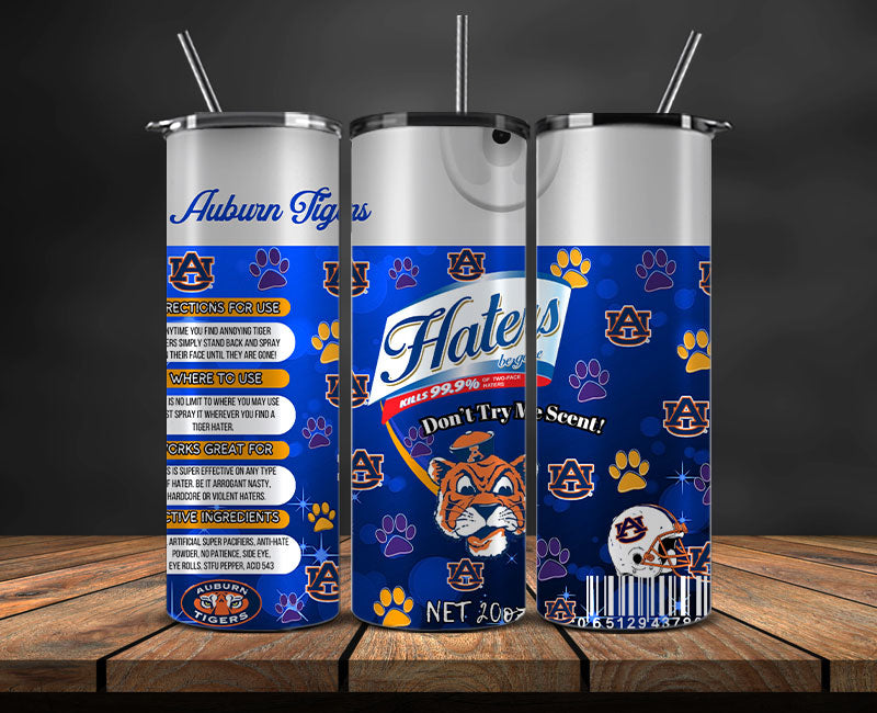 Auburn Tigers Haters BeGone Tumbler Wrap, College Haters BeGone Tumbler Png 19