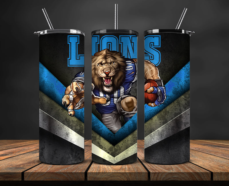Detroit Lions Tumbler, Detroit Logo Tumbler 20oz ,NFL Season 2023 LUF- 19