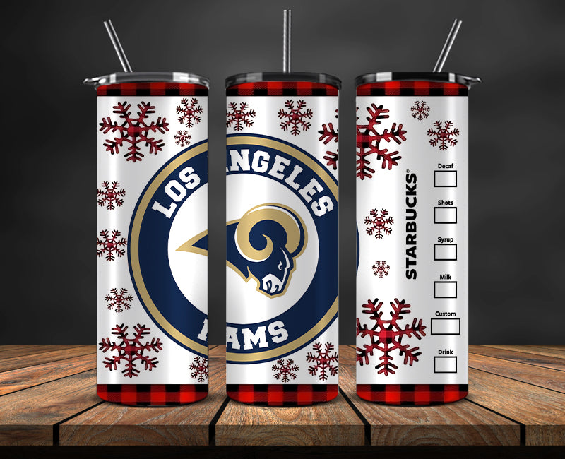 Los Angeles Rams Christmas Tumbler 20oz,NFL Merry Christmas 20oz, NFL Christmas Tumbler 20oz 19