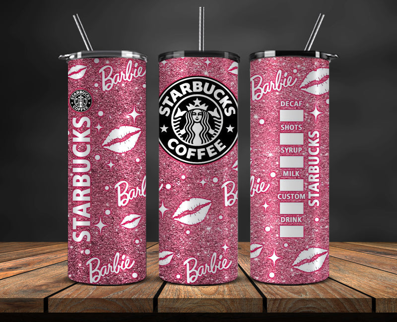 Barbie Tumbler Wrap, Barbie Doll PNG, Barbie Skinny 20oz 01