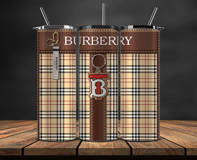 Burberry Tumbler Wrap, Burberry Tumbler Png,Luxury Logo Fashion Png 01