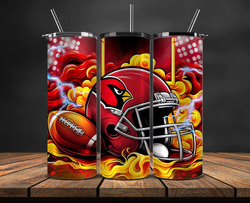 Arizona Cardinals Tumbler Wraps,NFL Tumbler By AI, AI Tumbler Design 1