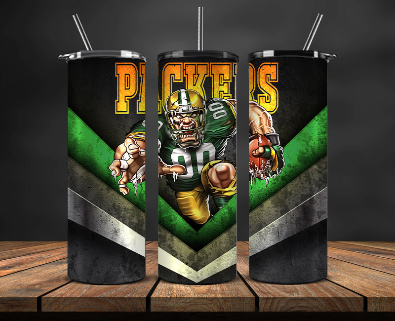 Green Bay Packers Tumbler, Packers Logo Tumbler 20oz ,NFL Season 2023 LUF- 20