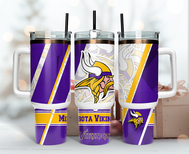 Minnesota Vikings 40oz Tumbler,NFL Tumbler 40oz , 40oz Tumbler Sublimation Png , 40oz Tumbler Wrap 86