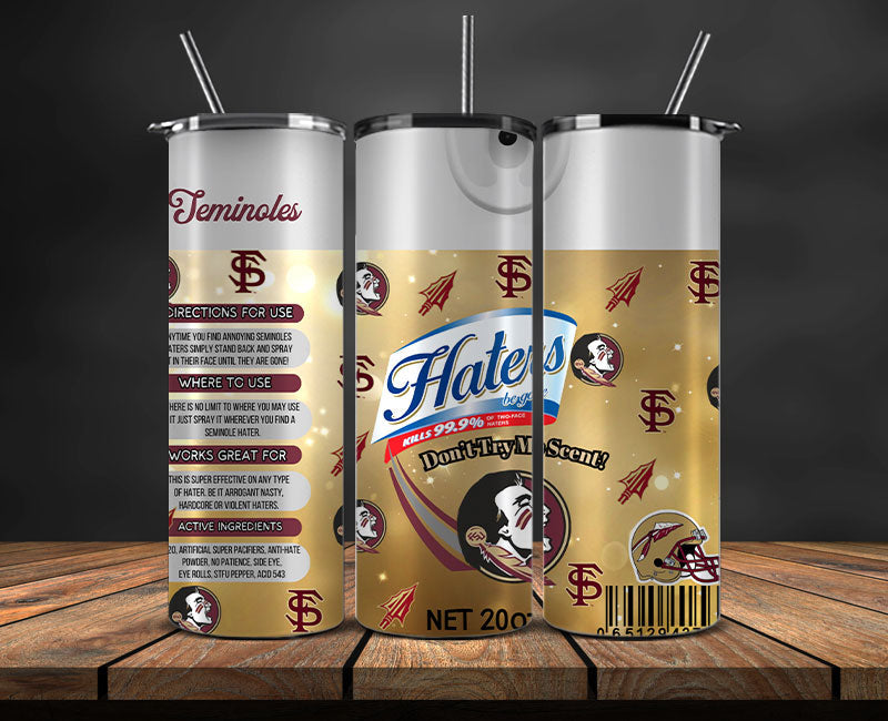 Seminoles Haters BeGone Tumbler Wrap, College Haters BeGone Tumbler Png 20
