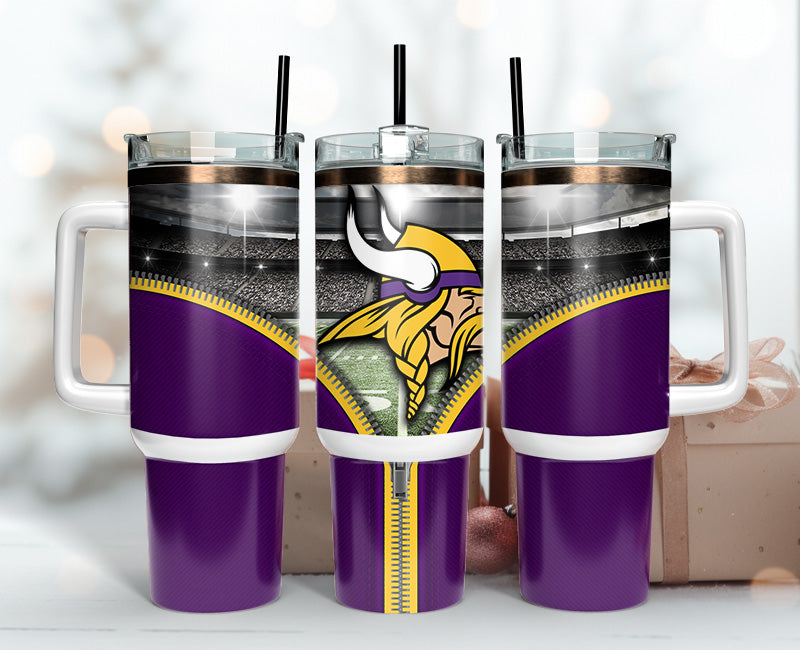 Minnesota Vikings 40oz Tumbler,NFL Tumbler 40oz , 40oz Tumbler Sublimation Png , 40oz Tumbler Wrap 53