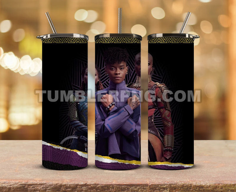 Wakanda Forever Black Panther Skinny Tumbler 20oz Sublimation DesignS for Straight Tumbler Design,Black Panther Tumbler Desing,Wakanda Forever wrap png, Marvel Heroes Tumbler Skinny 01