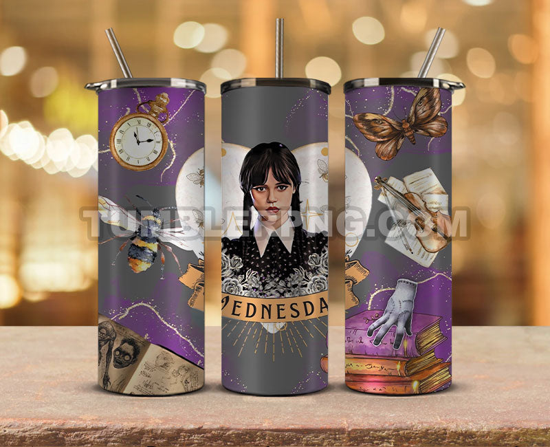Wed nesday Tumble Wrap , Sublimation wrap, Wed nesday 20oz wrap, Trending Tumbler Wrap 06