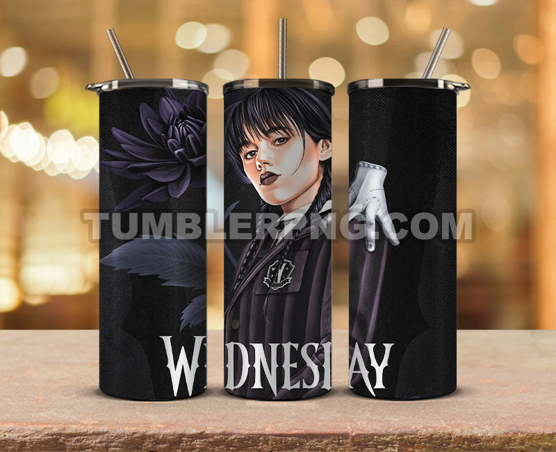 Wed nesday Tumble Wrap , Sublimation wrap, Wed nesday 20oz wrap, Trending Tumbler Wrap 07