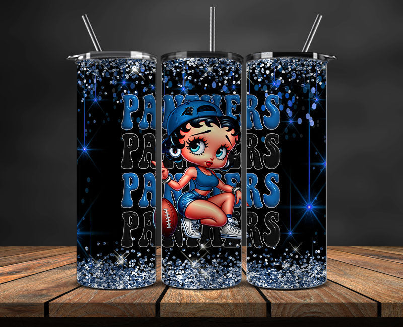 Carolina Panthers Tumbler Wraps, NFL Tumbler By AI, AI Tumbler Wrap 21