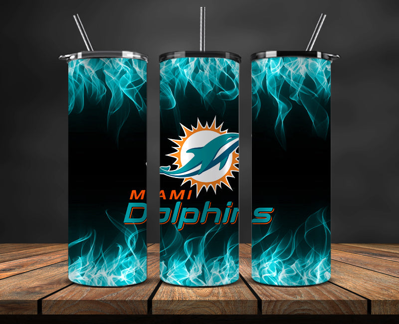 Dolphins Tumbler Wrap ,Tumbler 20oz with fire effect 21