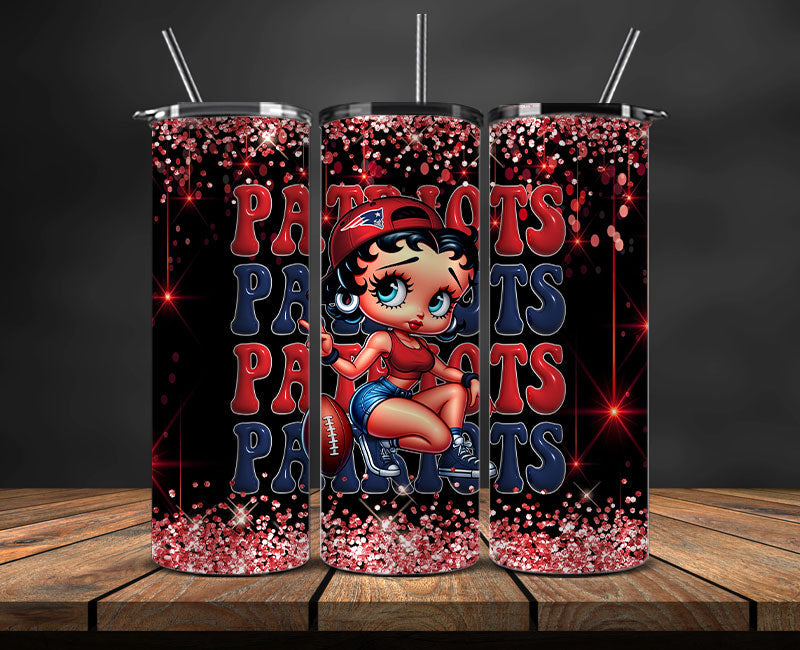 New England Patriots Tumbler Wraps, NFL Tumbler By AI, AI Tumbler Wrap 22