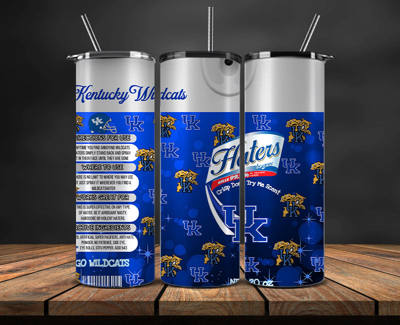 Kentucky Wildcats Haters BeGone Tumbler Wrap, College Haters BeGone Tumbler Png 22
