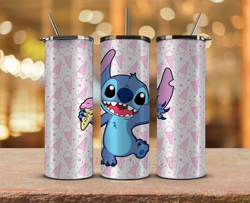 Stitch Starbucks 20oz Tumbler Png,20 oz Skinny Tumbler Wraps, Stitch T –  Tumblerluxury