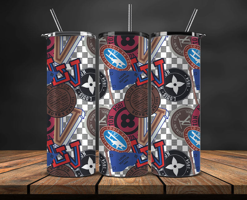 LV Tumbler Wrap, Lv Tumbler Png, Lv Logo , Luxury Tumbler Wraps, Logo Fashion Design 23