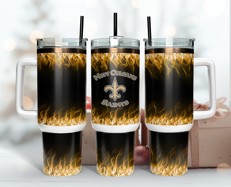 New Orleans Saints 40oz Tumbler,NFL Tumbler 40oz , 40oz Tumbler Sublimation Png , 40oz Tumbler Wrap 23
