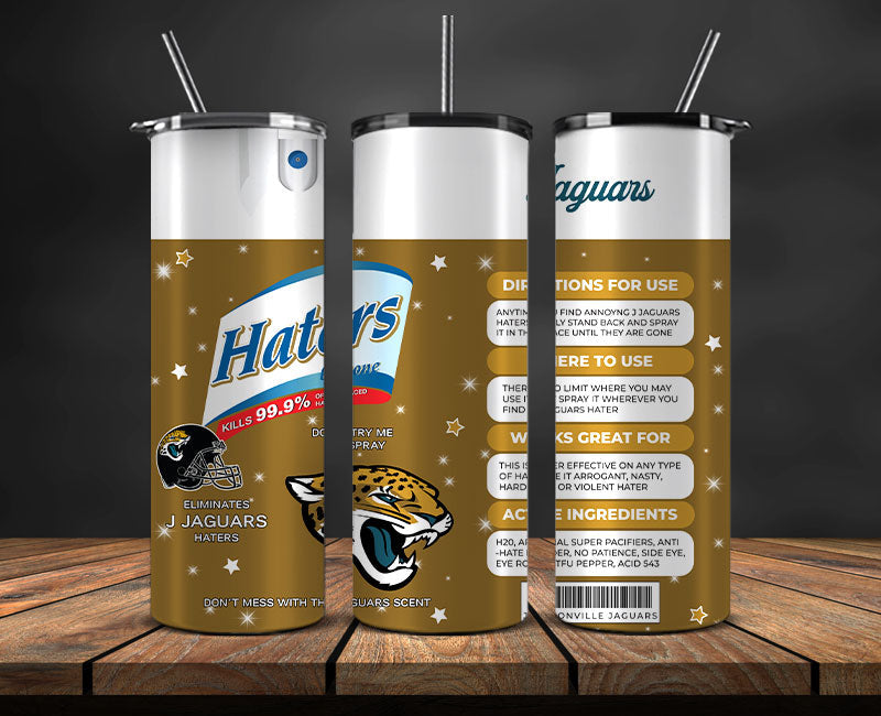 Jacksonville Jaguars Haters Be Gone Tumbler 20oz, NFL Football 20oz LUH -24