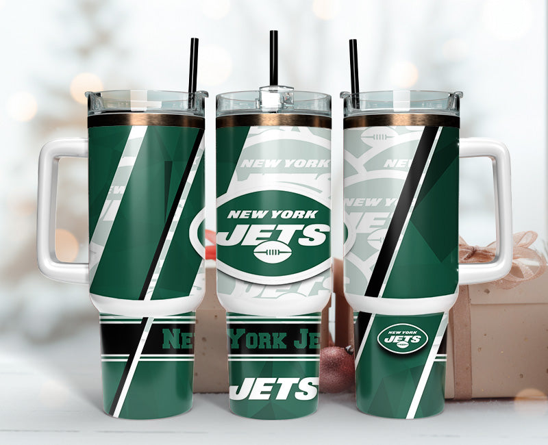 New York Jets 40oz Tumbler,NFL Tumbler 40oz , 40oz Tumbler Sublimation Png , 40oz Tumbler Wrap 90