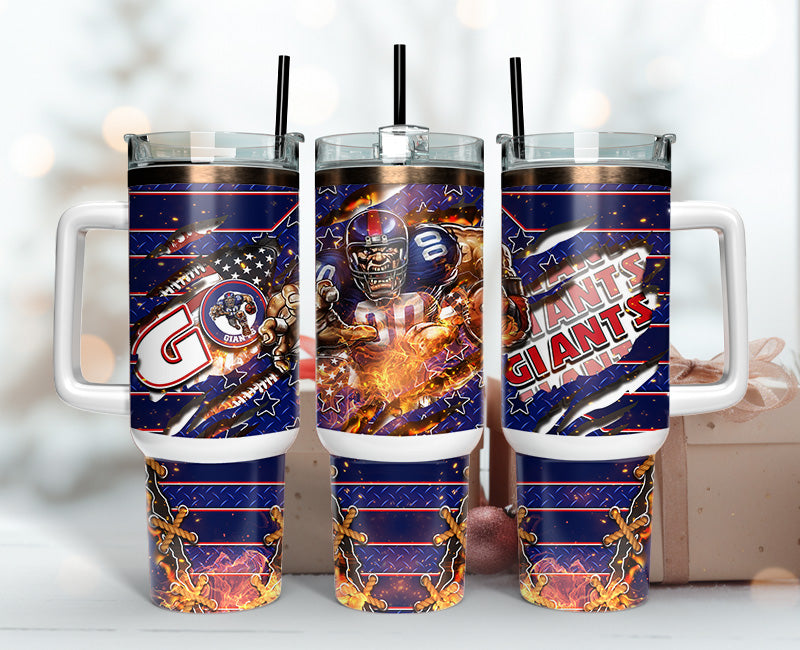New York Giants Tumbler 40oz Png, 40oz Tumbler Skinny 24