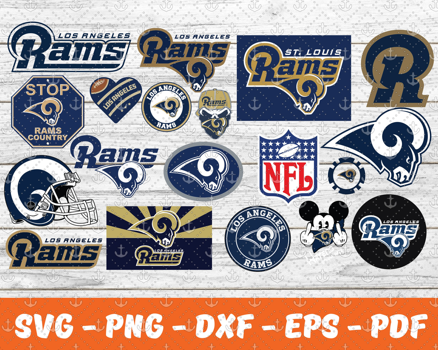 Los Angeles Rams Svg , Sport Svg , Bundle N C C A Svg 24