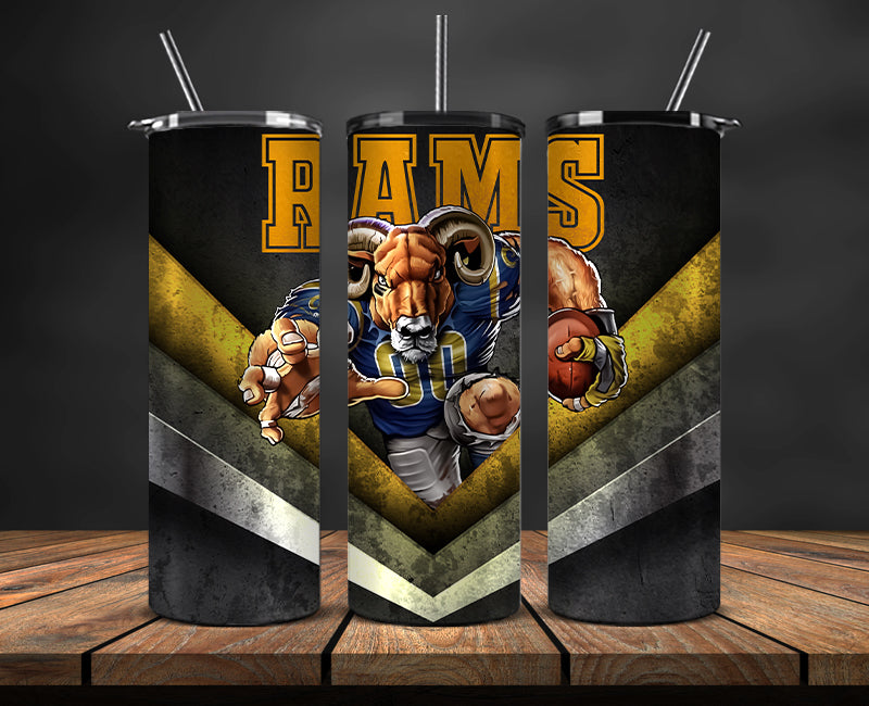 Los Angeles Rams Tumbler, Rams Logo Tumbler 20oz ,NFL Season 2023 LUF- 24