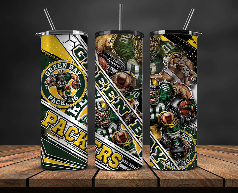 Packers Football Png , Football Tumbler Png , Nfl Tumbler Wrap 25