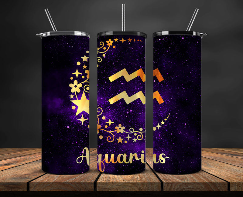 Zodiac Skinny Tumbler , Zodiac Tumbler Wrap Template 25