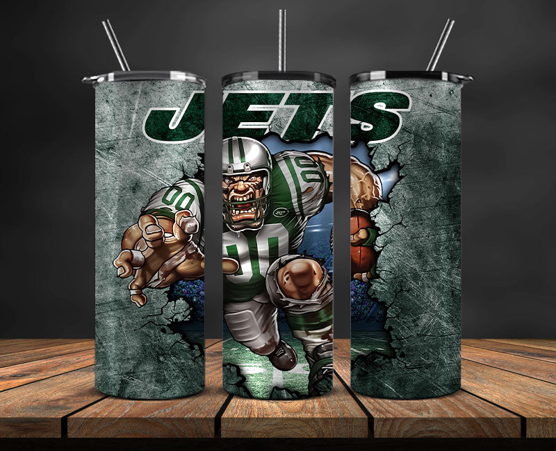 NY Jets Logo Tumbler 20oz ,NFL Football 20oz LUG- 25