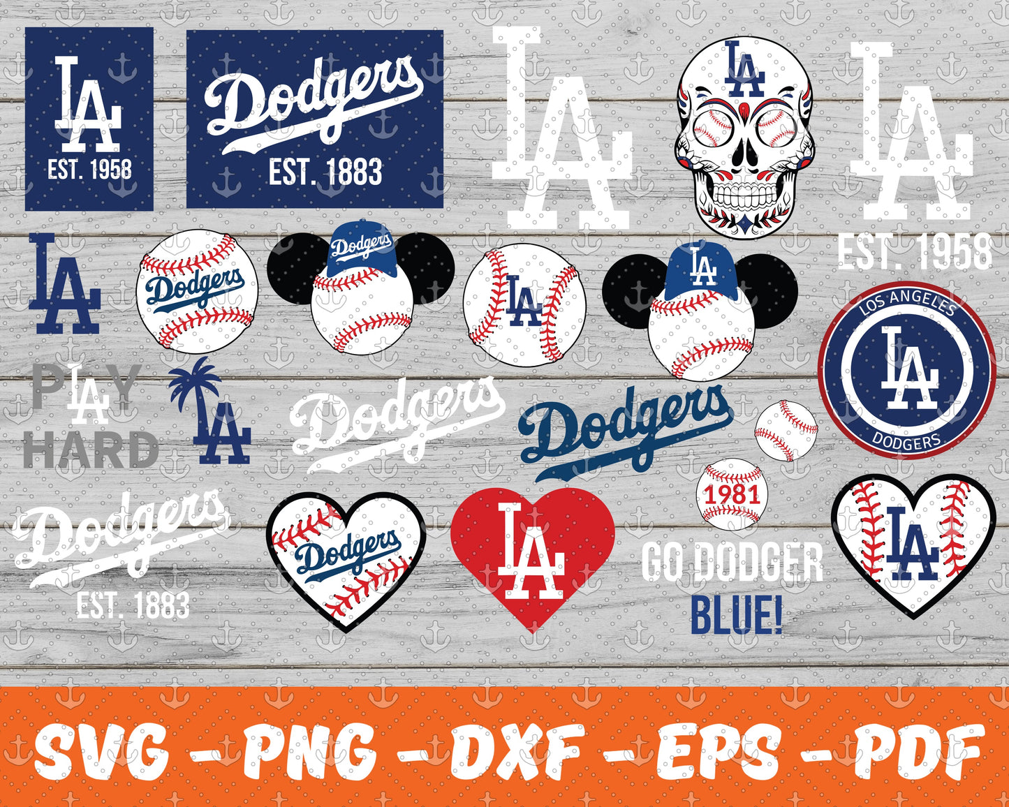 LosAngeles Dodgers Svg , Sport Svg , Bundle N C C A Svg 26