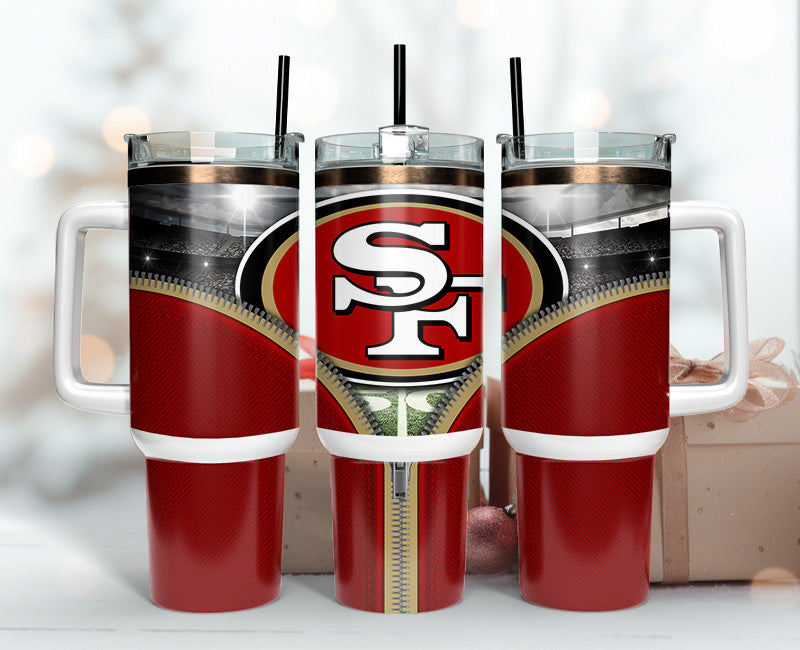 San Francisco 49ers 40oz Tumbler,NFL Tumbler 40oz , 40oz Tumbler Sublimation Png , 40oz Tumbler Wrap 60