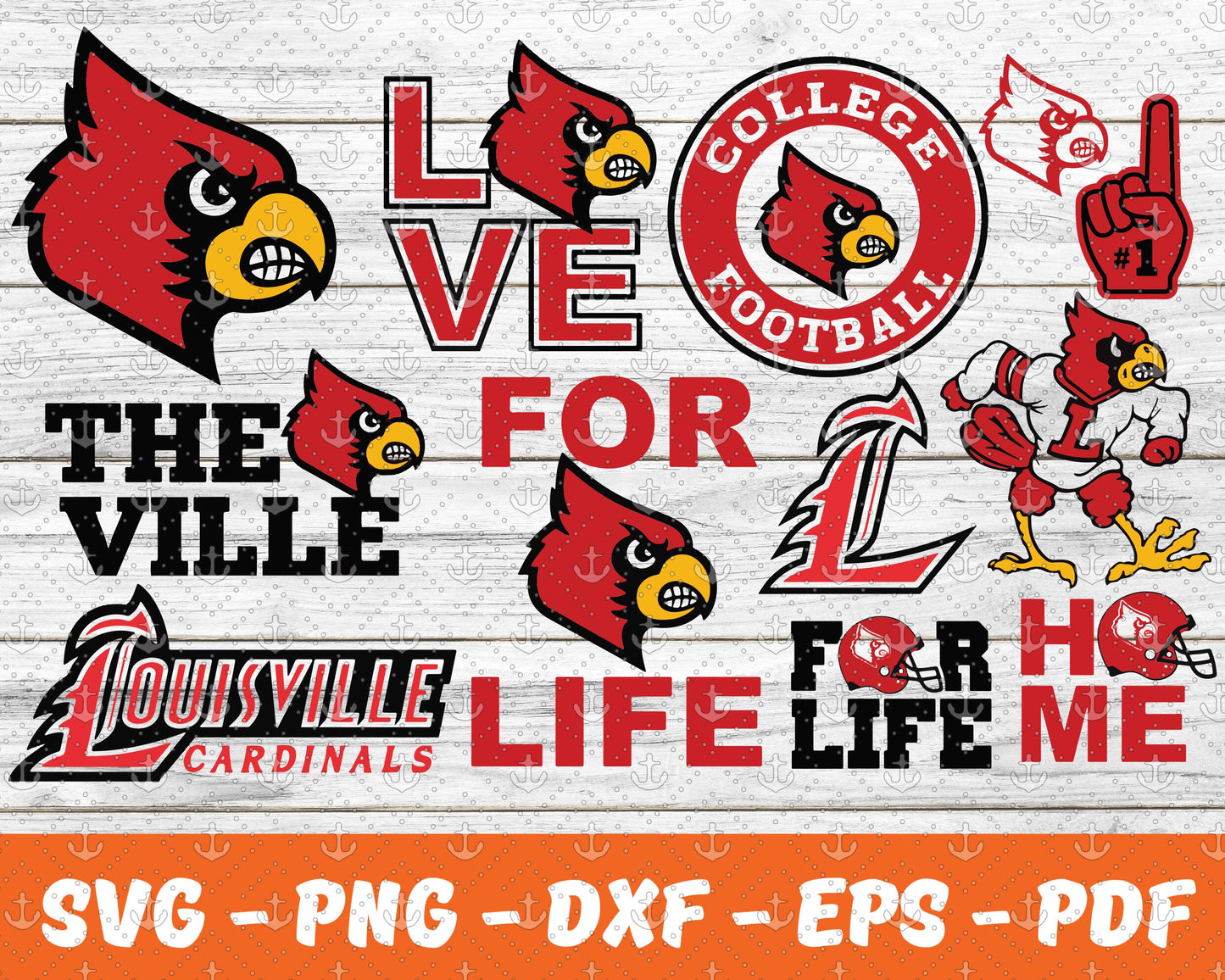 Louisville Cardinals Svg , Sport Svg , Bundle N C C A Svg 27
