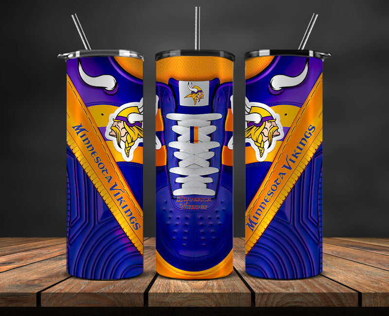 Minnesota Vikings Tumbler Wrap, NFL Sneaker Tumbler Wrap 27