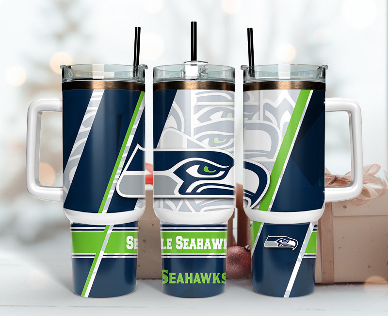 Seattle Seahawks 40oz Tumbler,NFL Tumbler 40oz , 40oz Tumbler Sublimation Png , 40oz Tumbler Wrap 94