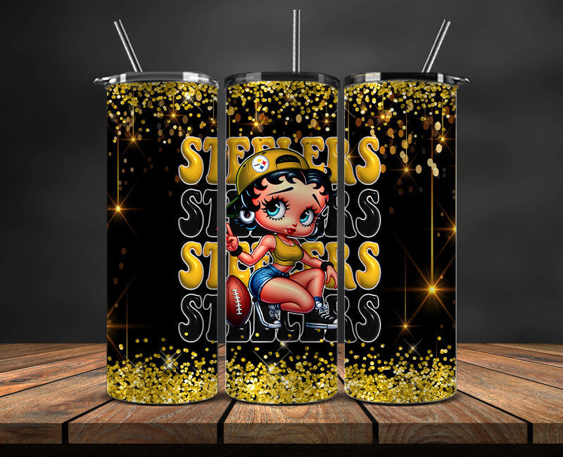 Pittsburgh Steelers Tumbler Wraps, NFL Tumbler By AI, AI Tumbler Wrap 28