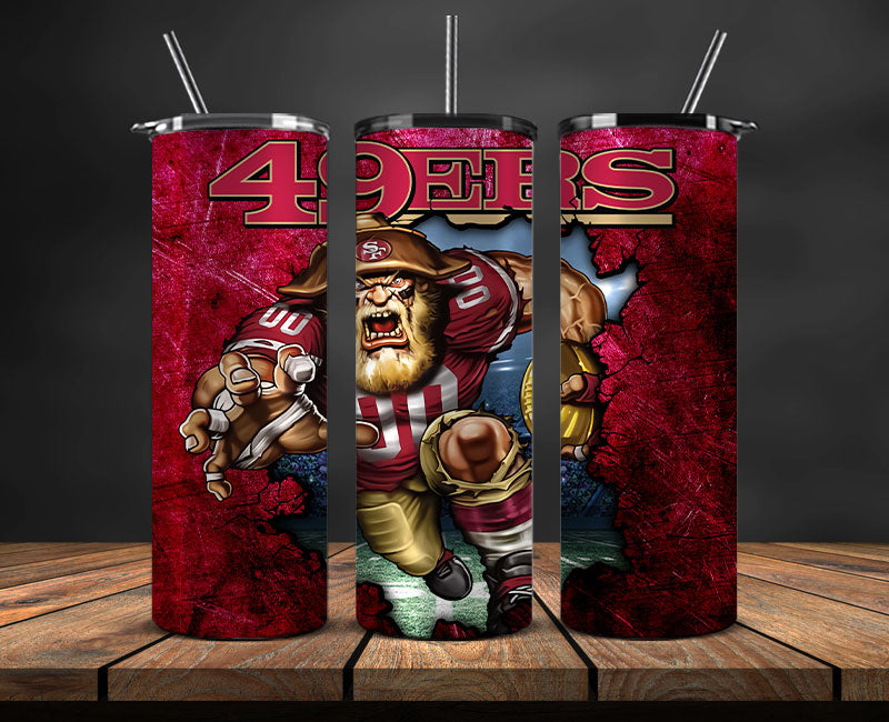Team 49ers Logo Tumbler 20oz ,NFL Football 20oz LUG- 28