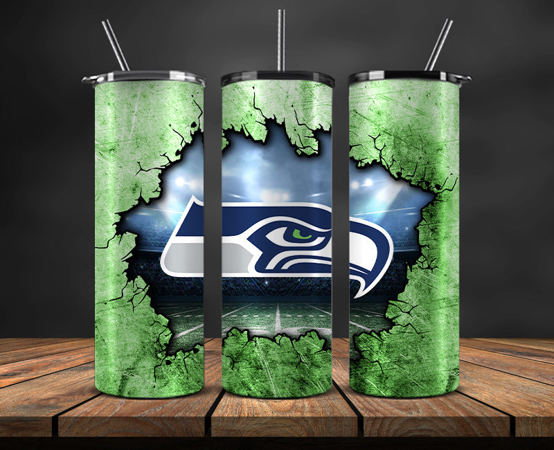 Seattle Seahawks Tumbler, Seahawks Logo Tumbler 20oz ,NFL Football 20oz LUG- 29