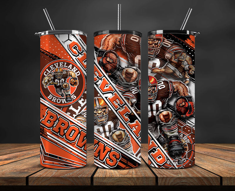 Team Browns Football Tumbler 20oz, Football Tumbler 20oz ,Sport Tumbler 20oz LUD- 29