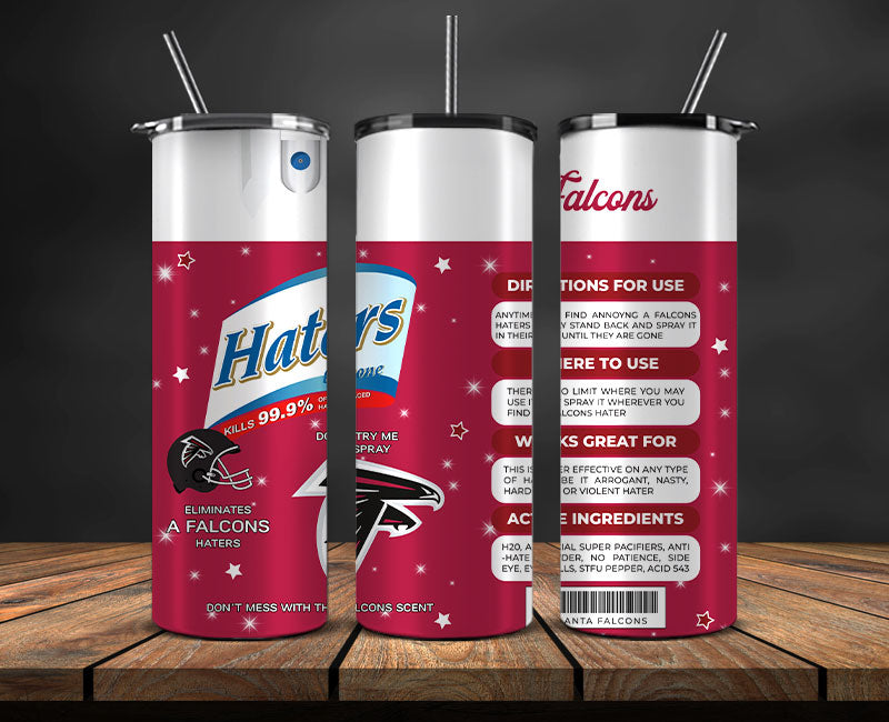 Atlanta Falcons Haters Be Gone Tumbler 20oz, NFL Football 20oz LUH -02