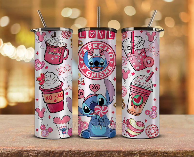 Valentine Tumbler PNG, Valentines Day Tumbler Wrap PNG , Valentine Tumbler 02