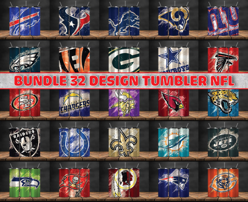 Bundle NFL Logo Tumbler Wrap, Bundle Sport Tumbler 84
